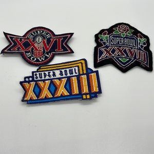 3 Super Bowl patches